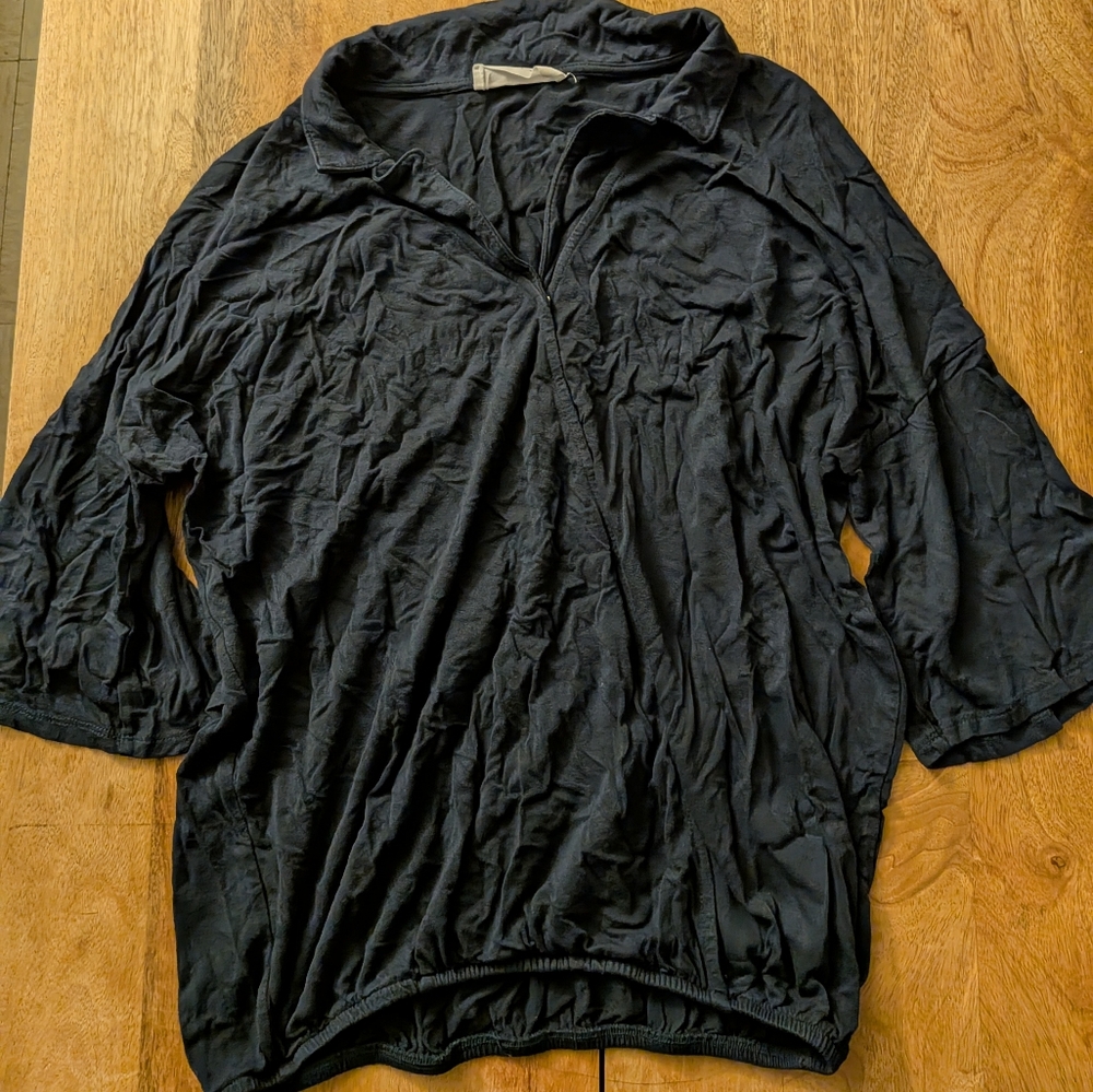 Cross Front Collared Top